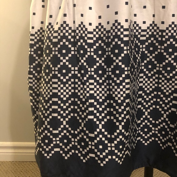 2/$10 Cotton navy & blue full skirt - Picture 2 of 6